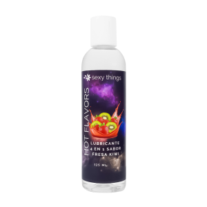 Lubricante a base de agua hot flavors sexy things fresa kiwi 125ml