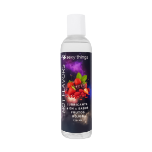 Lubricante a base de agua hot flavors sexy things frutos rojos 125ml