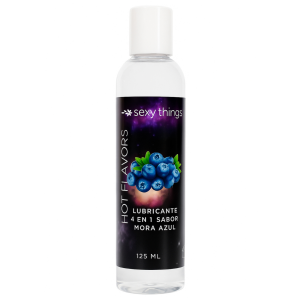 Lubricante a base de agua hot flavors sexy things mora azul 125ml
