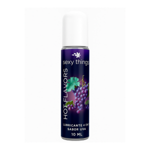Lubricante a base de agua hot flavors sexy things uva 10ml