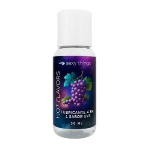 Lubricante a base de agua hot flavors sexy things uva 30ml