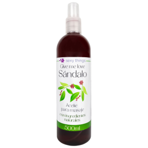 aceite para masajes give me love sexy things sandalo 500ml